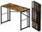 Lutown-Teen 103 cm Klappbarer Computertisch, Schreiben Gaming Computer Camping Schreibtisch, Keine Montage erforderlich Home Office Tisch, Rustikales Braun