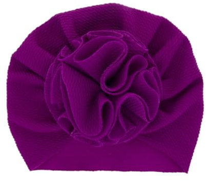 iSpchen Neugeborenes Mütze Babymütze Stretch Kopfbedeckung Beanie Hut Unisex Kleinkind Turban Baby Newborn Herbst Mütze für Mädchen Jungen Säuglings Kinder Erstlingsmütze Lila