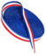 Französische Band Frankreich-Flaggenband Trikolore Rot Weiß Blau 10 mt x 1 cm breit, Material für Heimwerker, Handarbeiten, französischer dekorativer