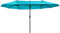 Outsunny 4.6m Garden Parasol Double-Sided Sun Umbrella Patio Market Canopy Shade Outdoor Blue - NO BASE