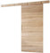 MINIO go for it - Porte Coulissante Interieur avec Rail CLEAN A, Portes Coulissantes Murales Intérieures, Coulis, Complet Raille Doors, Ensemble Porte Interieur (Chêne Sonoma 96x205 cm)