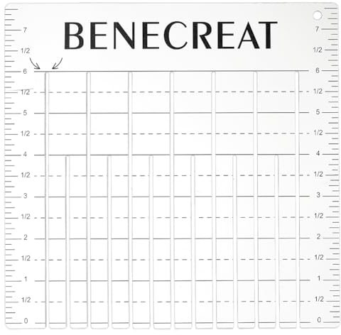 BENECREAT Acrylic Quilting Template Ruler, Tie Blanket Ruler Template, Square Template Quilt Supplies for Cutting Patterns, Sewing, Blanket Making