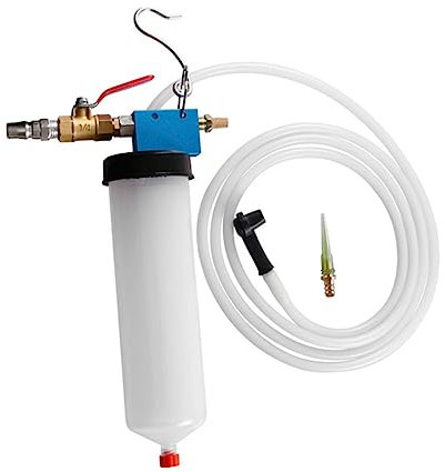 GARVALON Bremsöl Ersatzmaschine Bremsöl Austauschwerkzeug Vakuumpumpe Öl Bremsöl Absauggerät Kfz Ölentlüfter Bremsenentlüfter Set Bremsflüssigkeits Ersatzwerkzeug Kunststoff Weiß