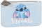 Disney Stitch Porte-Monnaie zippé Bleu, Sachet de bibelots, Porte-Monnaie 13x9x1 cm (Stitch)