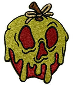 Disney Poison Apple Patch Snow White Seven Dwarfs Evil Queen Iron On Applique