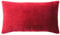 PAD - Elegance - Samt Kissen, Zierkissen, Kissenhülle - 35 x 60 cm - Farbe: Rot - ohne Füllung