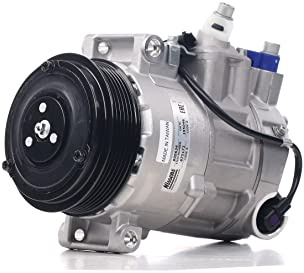 NISSENS A/C Kompressor für Klimaanlage Klimakompressor mit ID: 7SEU16C PAG 46 mit 110mm Riemenscheibe 6-Rillen Kompatibel mit MERCEDES-BENZ C-Klasse Limousine W204 001230281180 001230121188 890634