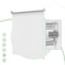 HOMEDEMO Store Enrouleur Occultant Isolant Thermique Opaque, Rideau, Fixation avec ou sans Perçage, 45 x 150 cm (Largeur du Tissu 41 cm), Blanc