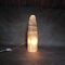 Lámpara de Torre de Selenita, Grande, Blanco Natural, Curación, Claridad y Meditación, Lámpara de Mesa de Cristal, Piedra Preciosa, Regalo, Mineral, Decorativo (35 cm)