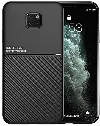 Kepuch Mowen Hülle Hüllen Case Eingebaute Metallplatte für Huawei Mate 20 Pro - Schwarz
