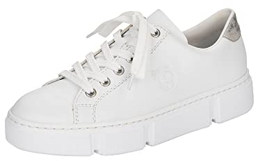 Rieker Damen Sneaker N59W1-80 weiß