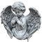 stoneandstyle Steinfigur betendes Engelchen Engel frostsicher Steinguss