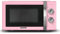 SCHNEIDER - SMW23VMP - Micro ondes gril Vintage - 23 litres - 6 niveaux de puissance - Plateau tournant (27cm) - Rose