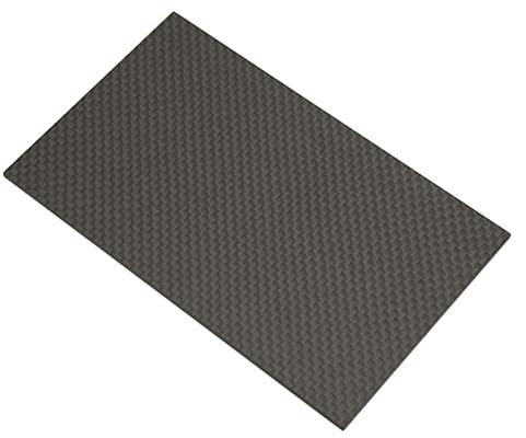 Hojas de Fibra de Carbono, 3K Placa de Fibra de Carbono Mate de Sarga 75mm X 125mm X 0,5mm 1mm 1,5mm 2mm 3mm Espesor, Panel de Fibra de Carbono(2 mm)