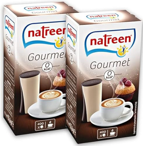 NATREEN® Café Gourmet Table Dispenser 2x400 pcs. - The calorie-free sweetener for coffee and tea/Netherlands