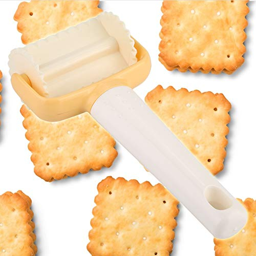 Rollschuh-Ausstecher, Lebensmittelechter Kunststoff-Keks-Ausstecher-Ausstecherform für Kuchen-DIY-Dekorationswerkzeuge (große Welle)