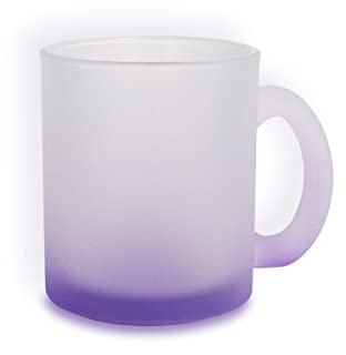 craftcut® Glastasse matt mit Farbverlauf 10 oz/Orca-Coating für Sublimation, Farbe:PURPLE