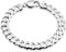 QUADRI - Elegante Armband aus Panzerkette (Cubana) - Breite 12mm - für Männer und Frauen aus 925er Echtsilber - Länge 19 cm - Silberkette Kette anlaufgeschützt - Zertifikat Made in Italy