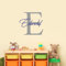 Initial and Name Bedroom Wall Sticker Personalised Children’s Bedroom playroom Decal Nursery Wall Art