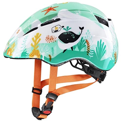 uvex Kid 2 - Leichter Fahrradhelm für Kinder - individuelle Größenanpassung - erweiterbar mit LED-Licht - Underwater - 46-52 cm