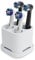 Qikfresh - 4er Aufsteckbürsten Halter und Zahnbürstenhalter | für Zahnbürstenköpfe von Oral B, iO, Philips Sonicare, Waterpik, Fairywill | Aus lebensmittelechtem Silikon (Weiß)