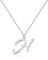 Individuelle Silber-Initialkette H - Personalisierter Monogramm-Buchstabenschmuck für Damen, Edelstahlanhänger, einzigartiges Geschenk zum Geburtstag, Weihnachten, Abschluss, Valentinstag,Muttertag