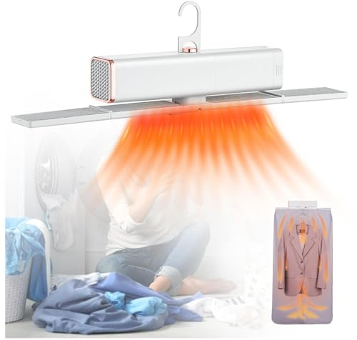 Asciugatrice Portatile, 400 W, 7 Impostazioni Di Calore Temporizzate,Contenere Fino a 5 Kg Asciugatrice Piccola, Per Appartamenti Rv Travel, Dormitori,White