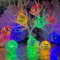 Morofme 10 bunte LED Disco Ball String Lights Hanging Mirror Disco Party Light Mini Disco Balls Ornaments Tree Decoration Light Christmas Lamp for Holiday Wall Window Indoor Outdoor 70s Party