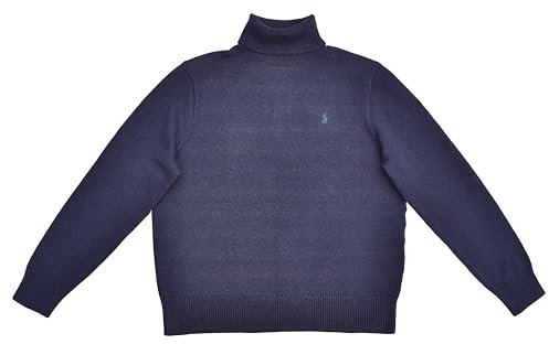 Ralph Lauren Pullover Rollkragen Baumwolle Blau Größe XXL