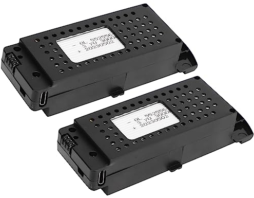2 Stück 3,7V 3000MAh RC Flugzeug Lithium Akku RC-Flugzeugbatterie RC Drohne Lithium Akku für S6 G6 Klappbare Fernsteuerung Flugzeuge