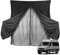 Zanzariera Auto Doppio Strato Sostituzione per Mercedes-Benz Sprinter High Roof, Zanzariera Portellone Posteriore Auto, Rete per Insetti Magnetica a due Strati con Pelle Scamosciata per Campeggio