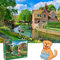 HUADADA Puzzle 1000 Teile für Erwachsene und Kinder, Impossible Game, Puzzles-Geschenk, Clevere Rätsel, Puzzles Farbenfrohes, Puzzle mit Westgate Gardens-Motiv