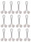 BBASILIYSD Lot de 12 Épingles Multicolores en Perles pour Foulard, Hijab Musulman, Écharpe, Châle Musulman, 12pcs