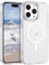 Telaso for iPhone 15 Pro Max Case, [Compatible with MagSafe] Magnetic Glitter Soft Silicone Protection Shockproof Cover Case for iPhone 15 Pro Max 6.7'' 5G, Clear Glitter
