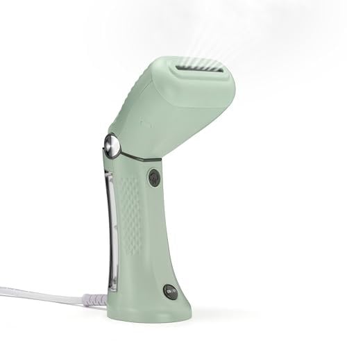 Conair Extreme Steam Handheld Clothes Steamer, 90ml detachable water tank, Fast 35 second heat up, Lightweight Travel Garment Steamer, Worldwide Use, Green, GSC24U, UK PLUG