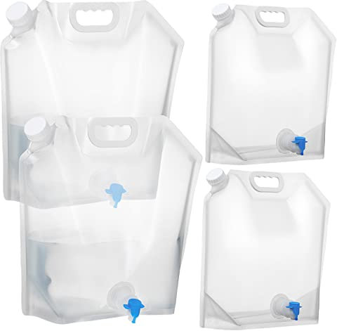 HONMEET 4 Pcs Folding Jug Travel Water Kettle Travel Kettle Camping Kettle Foldable Water Bottle Hydro Jug Water Bottle Travel Water Bottles Large-capacity Water Container Water Tank or