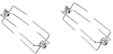 BESPORTBLE Coppia Di 2 Pezzi Forchette Di Carne Forchetta Per Barbecue Da Esterno Forchette Da Carne Di Facile Inserimento Forchette Da Carne Di Facile Rimozione Forchettone Silver