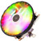 Mirweon 2/4 Tubi di Calore CPU Cooler 4 Pin PWM RGB PC Silenzioso Per LGA 2011 775 1200 1150 1151 1155 X79 X99 AM3 AM4 CPU Ventola di Raffreddamento