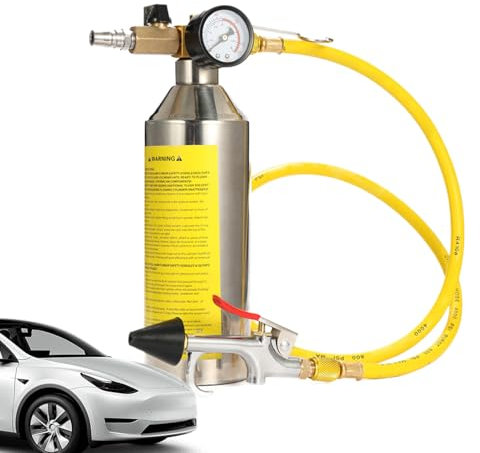 Patifirst Kits De Rinçage AC | Kit de Nettoyage pour Système de Climatisation Automobile - Flacon de Nettoyage avec Bidon INOX pour Condenseur et Circuit Automobile