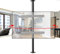 LCD TV 360 Degree Rotating Frame Floor Stand - Adjustable Tilt Swivel TV Ceiling Mount, Partition Wall Rotating Rack Rotating TV Cabinet Rotating Base, Fits 32-75inch LED Screen Display(110-135cm)