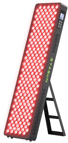 STASUN Dual-Chip Rotlicht Therapiegerät,4 Spektren 660&850nm Vollkörper-Rotlichtlampe,210 LEDs 1050W Infrarotlampe für Gesichtsbehandlung, Kosmetik, Muskelaufbau