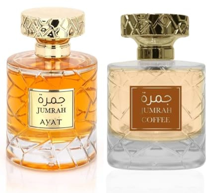 Ayat Perfumes - Set 2 Parfums – Eau de Parfum Jumrah & Jumrah Coffee – 2x100ml – Unisex – Orientalisches Dubai Parfum – Langanhaltend – Geschenkidee