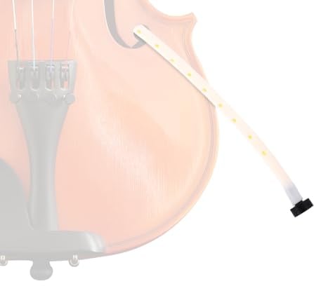 Fukaisu Geigenbefeuchter, Gummi Premium Tragbarer Geigen-f-Loch-Befeuchter Praktisches Musikinstrumentenzubehör zur Rissvermeidung (Weiß)