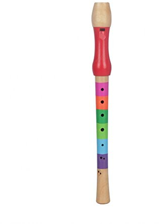 Dilwe Holz Recorder, - Farben erleichtern es, die Töne zu Lernen - glatter Oberfläche/ Kante - Bildung Holzflöte Ton Recorder Spielzeug für Kinder Anfänger(Mehrfarben)