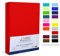 Camry Spannbettlaken 140x200cm - 160x200cm Rot Baumwolle Bettlaken Jersey Spannbetttuch Oeko-Tex 100