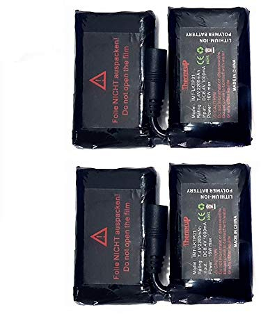 2X Ersatzakku für Thermrup beheizbare Handschuhe
