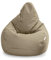 Loft 25 Puff Pera Gamer | Silla Puff Pera para Exteriores Interiores Sala | Resistente Al Agua | Limpieza Fácil | Diseño Ergonómico para Soporte del Cuerpo | Durable Y Cómoda (Piedra, Puff)