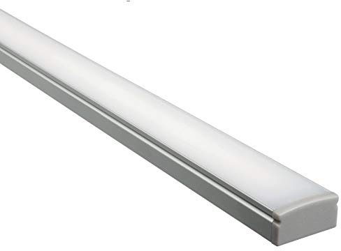 EHOS T03 - KIT 2 Lampade LED sottopensili 400mm per interno casa. In alluminio in finitura anodizzata. Accensione/Spegnimento touch. Luce naturale (4100° K). Driver 10W incluso (2)