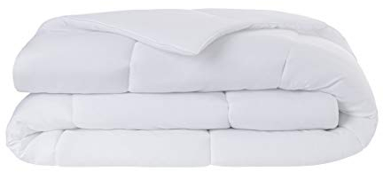 Todocama - Piumino trapuntato in fibra antiacaro, autunno-inverno, 300 g/m², Bianco, Dimensione piumino: 80 x 160 cm