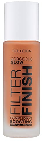 Collection Cosmetics Gorgeous Glow Filter Finish, Illuminator, Primer und All Over Glow für leuchtende Haut, Bräune